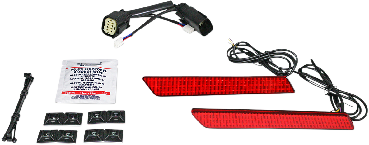 Saddlebag Latch Lights - SS8 - Red