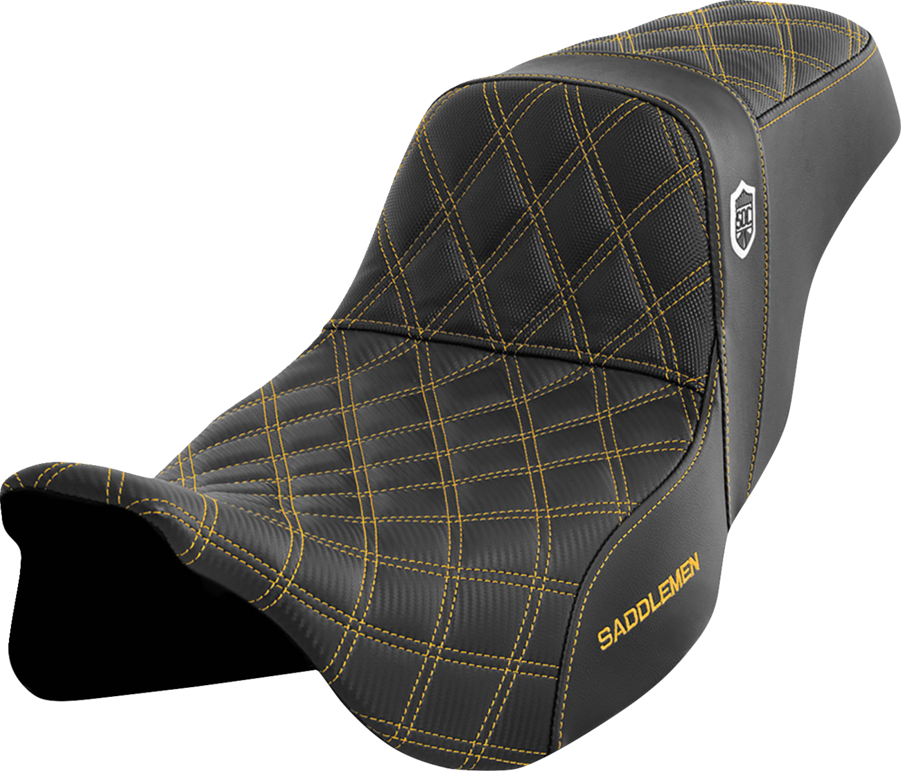 Pro Series SDC Performance Seat - W/O Backrest - Gold Stitch - FLH/FLT '08-'23