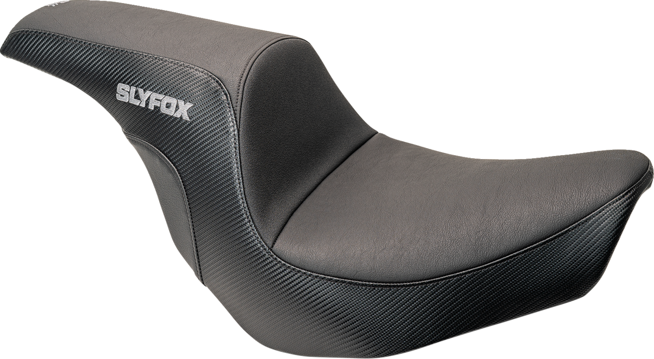 Lowrider Drifter Seat - Gray Logo - Smooth Vinyl - Carbon Fiber - FXLR/FLSB '18-'24