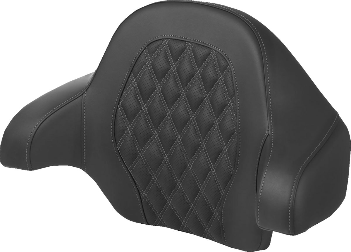 Tour-Pak® Backrest Pad - Lattice Stitch - Dark Gray Stitch - FL '14-'24