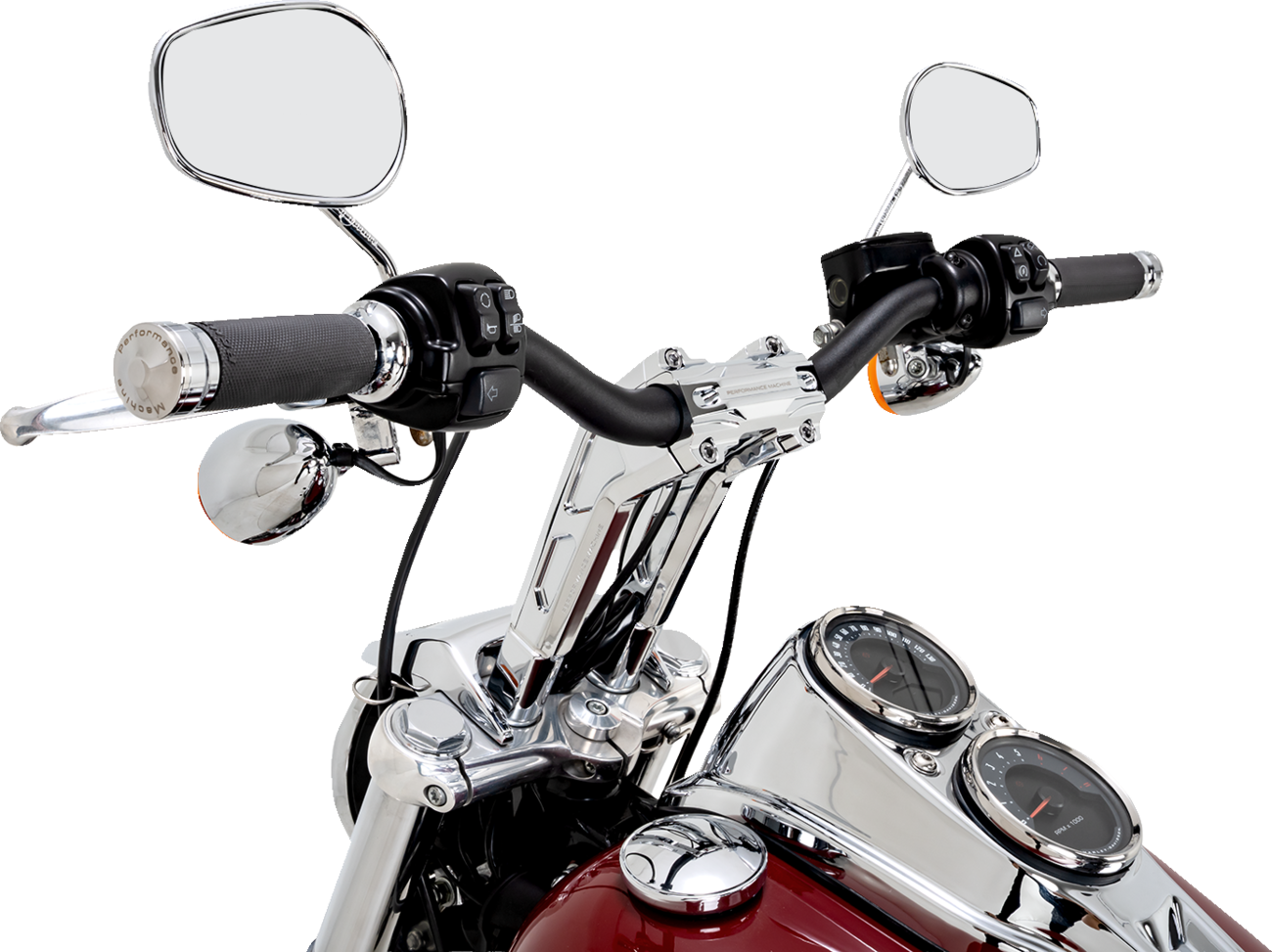 Phatbar & Riser Kit - Internal Wiring - 9" - Chrome