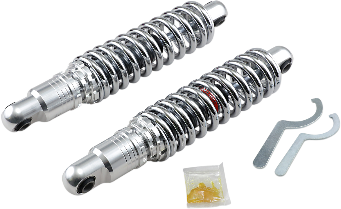 Premium Ride-Height Adjustable Shocks - 13" - Heavy Duty - Chrome