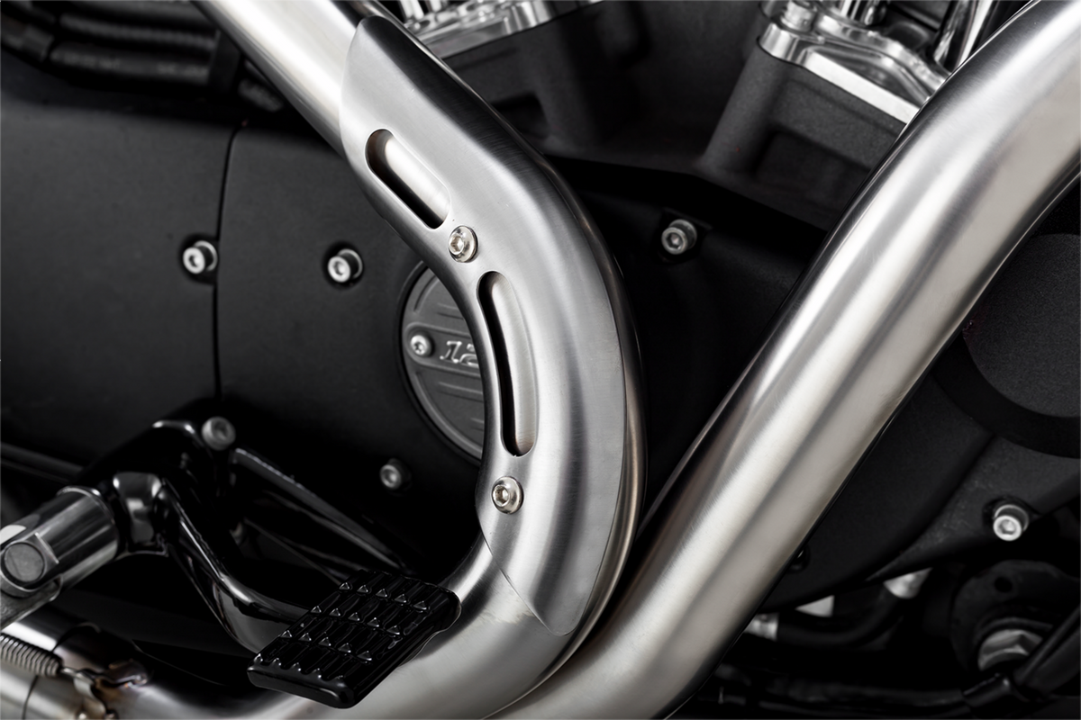 2-Into-1 Upsweep Exhaust System - Brushed - Stainless Steel