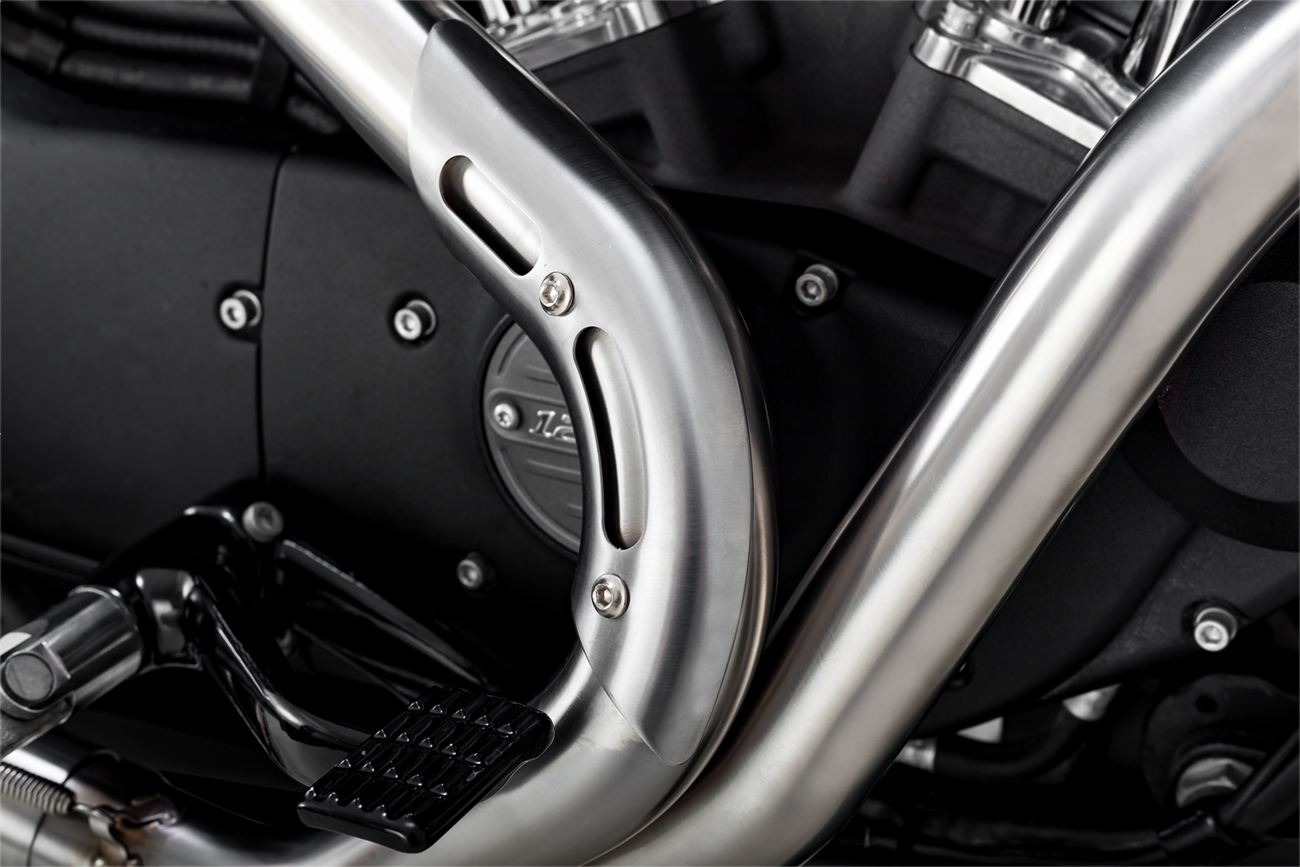 2-Into-1 Upsweep Exhaust System - Brushed - Stainless Steel