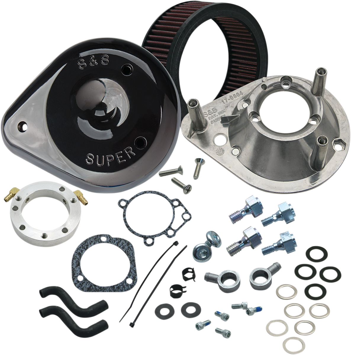 Teardrop Air Cleaner Kit - Gloss Black
