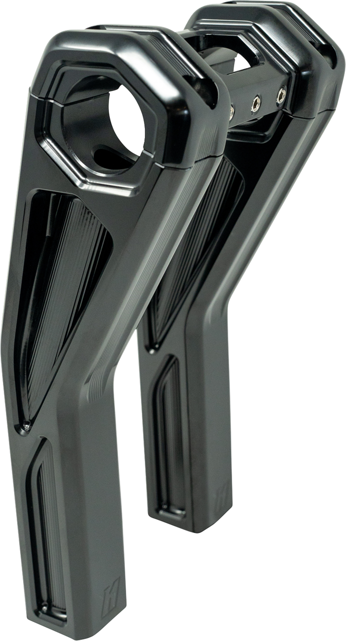 Ascent Pro Risers - Pullback - 8" - Gloss Black