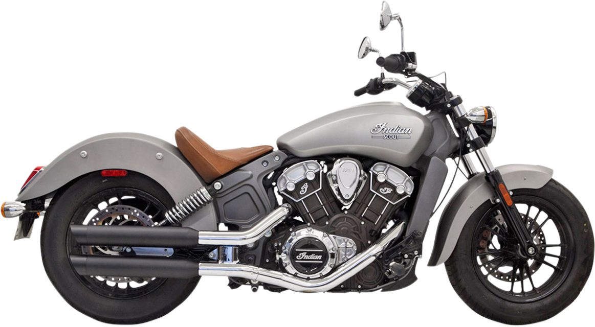 Slip-On Mufflers - 3" - Billet End Cap - Black