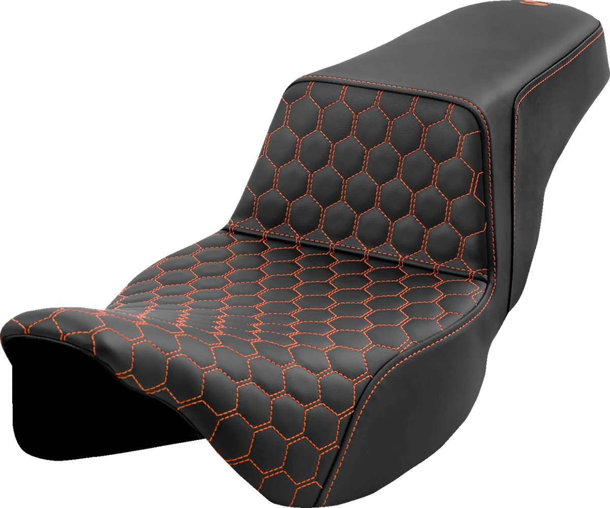 Step-Up Seat - Honeycomb - Extended Reach - Orange Stitching - FL '08-'23