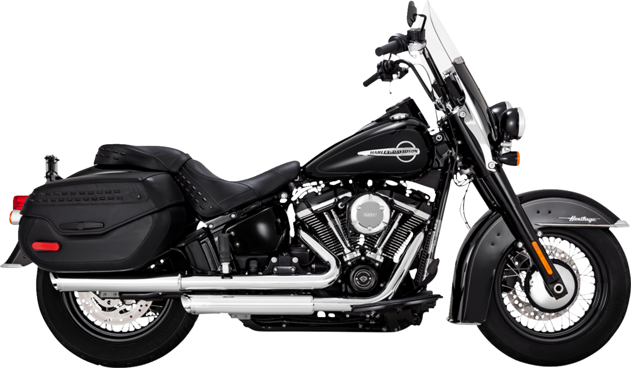 3" Twin Slash Slip-On Muffler - Chrome