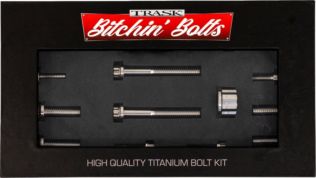Bitchin' Bolts Hardware Kit - Titanium - M8 - Peg Mount