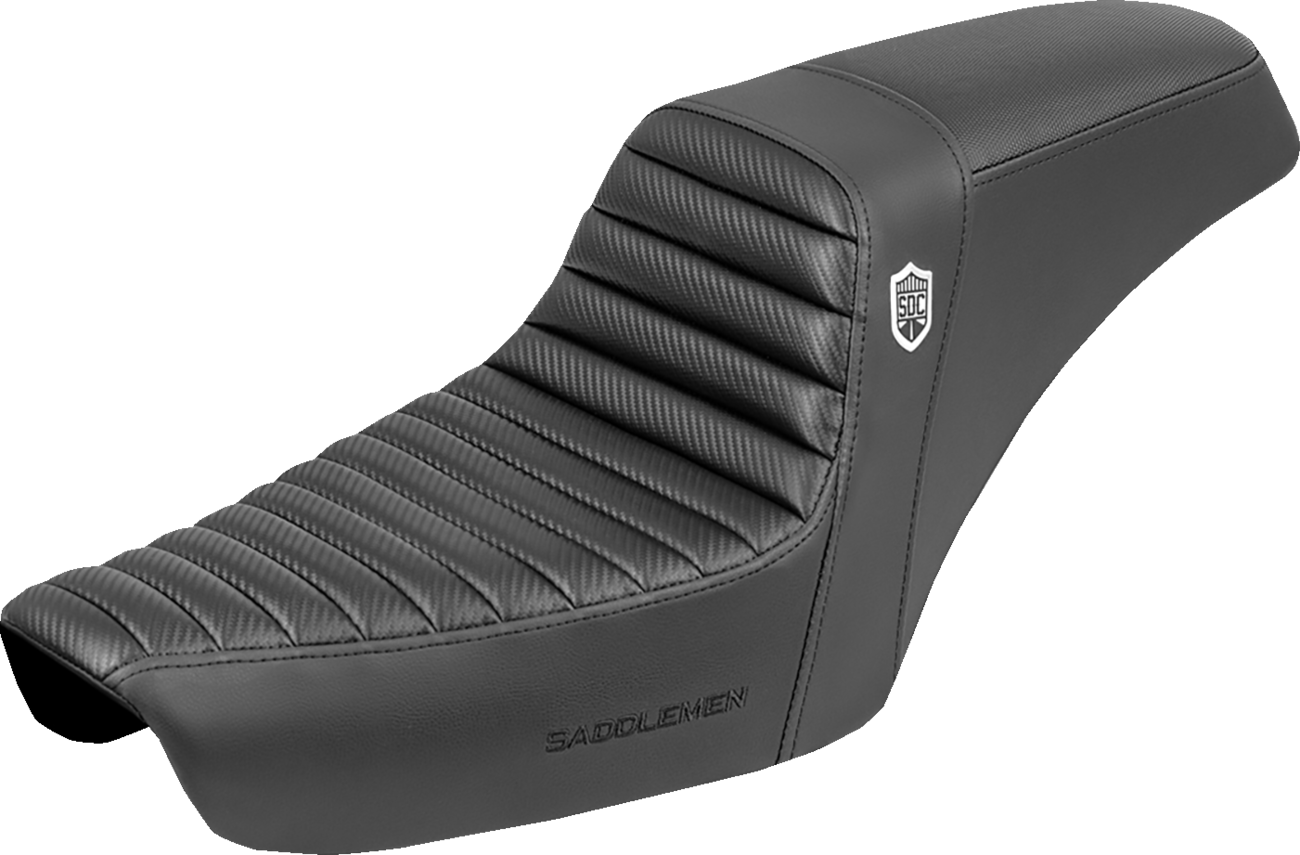 Step-Up Seat - Tuck-N-Roll - Black - Dyna '96-'03