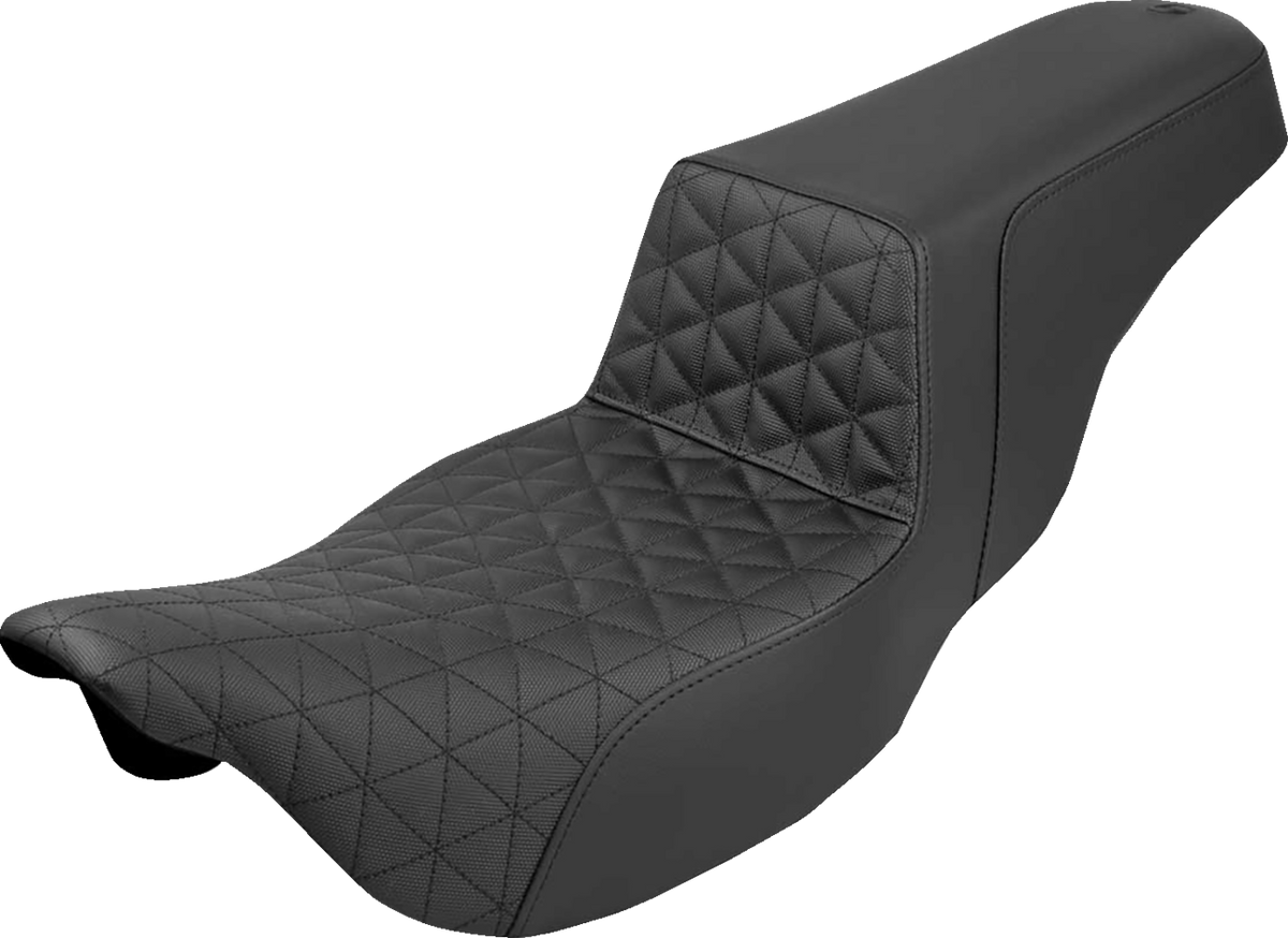 Extended Reach Step-Up Seat - Tri-Gripper - Black - FLH/FLT '08-'24