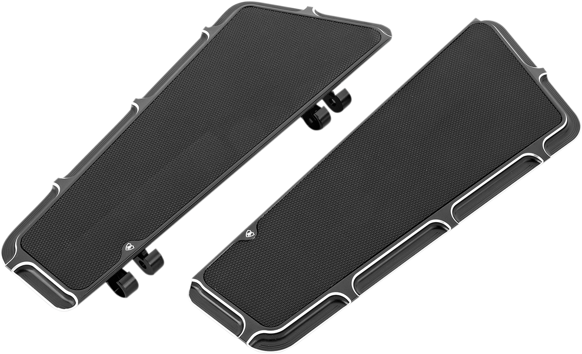 Driver Floorboards - Beveled - Black