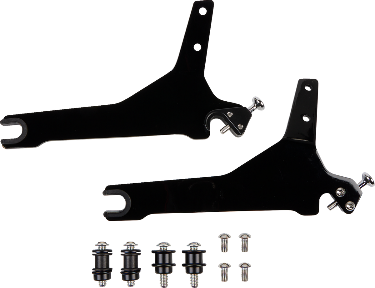Backrest Kit - 11" - Black - Softail