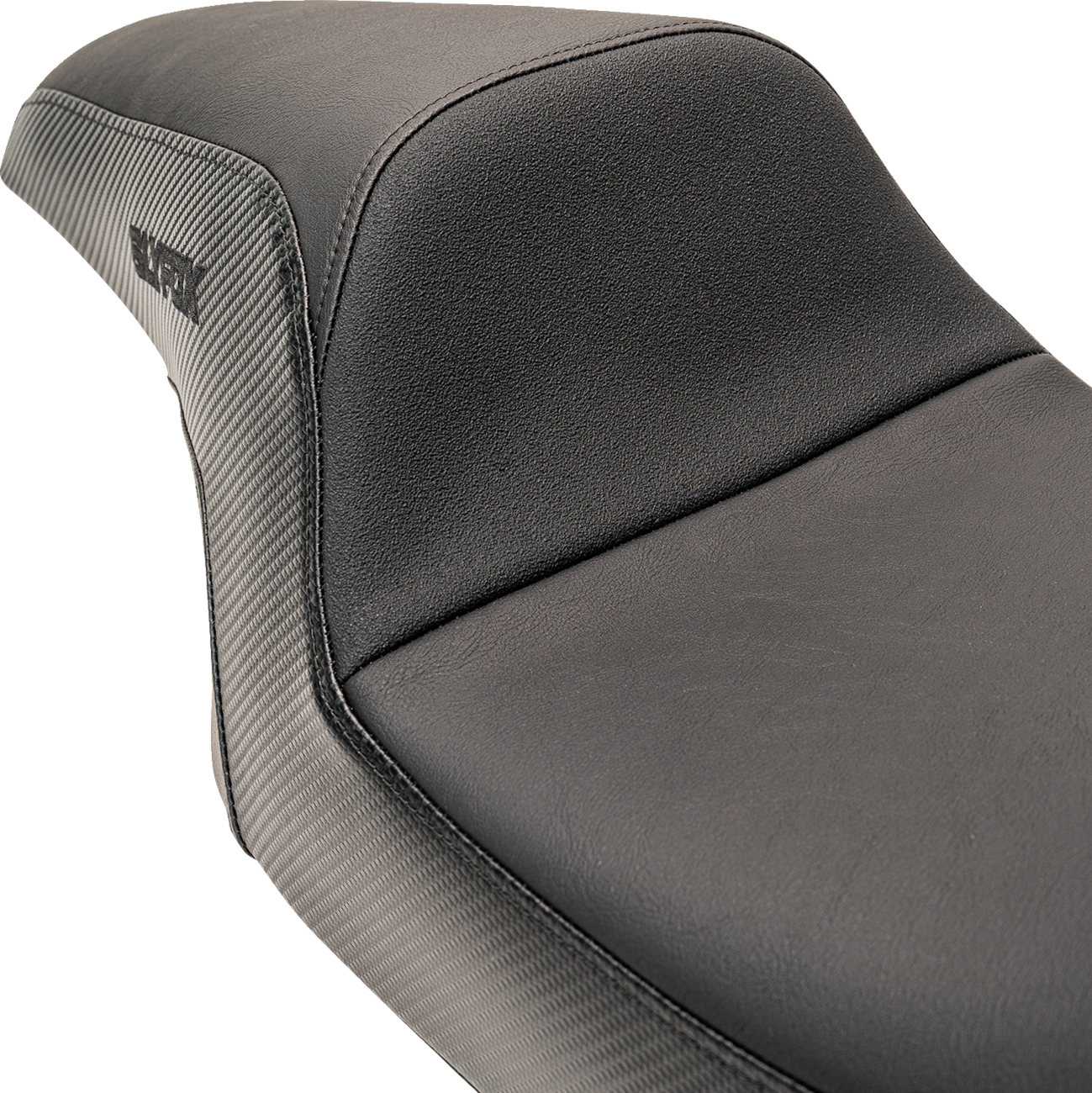 Drifter Seat - Black Logo - Smooth Vinyl - Carbon Fiber - FL '08-'23
