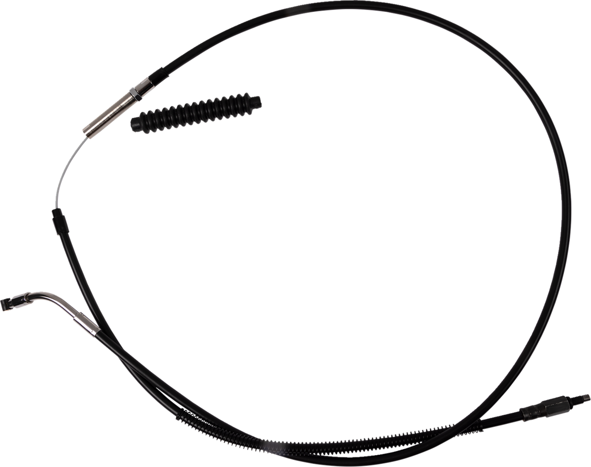 High-Efficiency Black Vinyl Clutch Cable - +8 Size