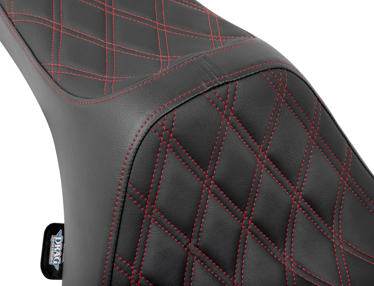 Predator III Seat - Double Diamond - Red Stitched - FLT/FLH '23-'24