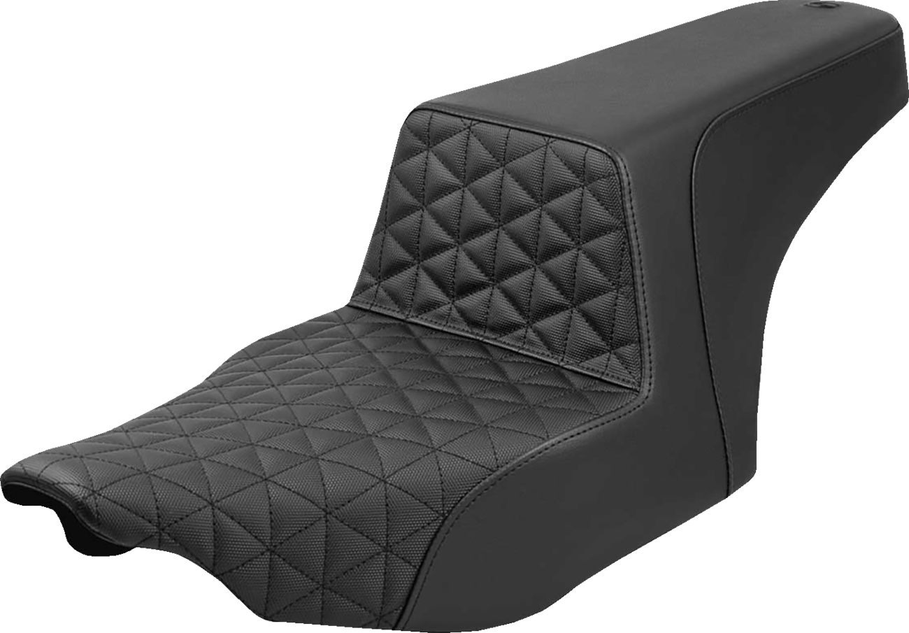 Step-Up Seat - Tri-Gripper - Black - FLH/FLT '23-'25
