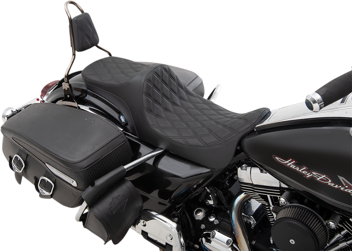 Predator III 2-Up Seat - Double Diamond - Black Thread - FL '08-'23