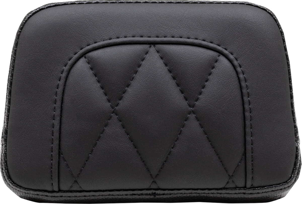 Touring Sissy Bar Pad - Standard - Black - Diamond Stitch - Chief '22-'23
