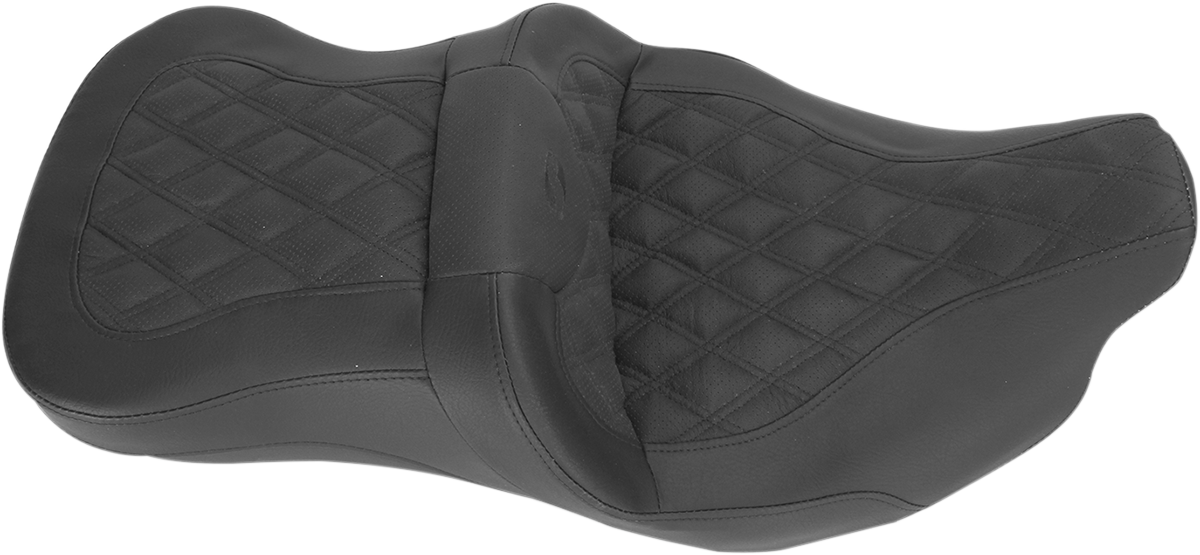 Roadsofa™ Seat - Without Backrest - Full Lattice Stitch - Heated - FLH/FLT '08-'24
