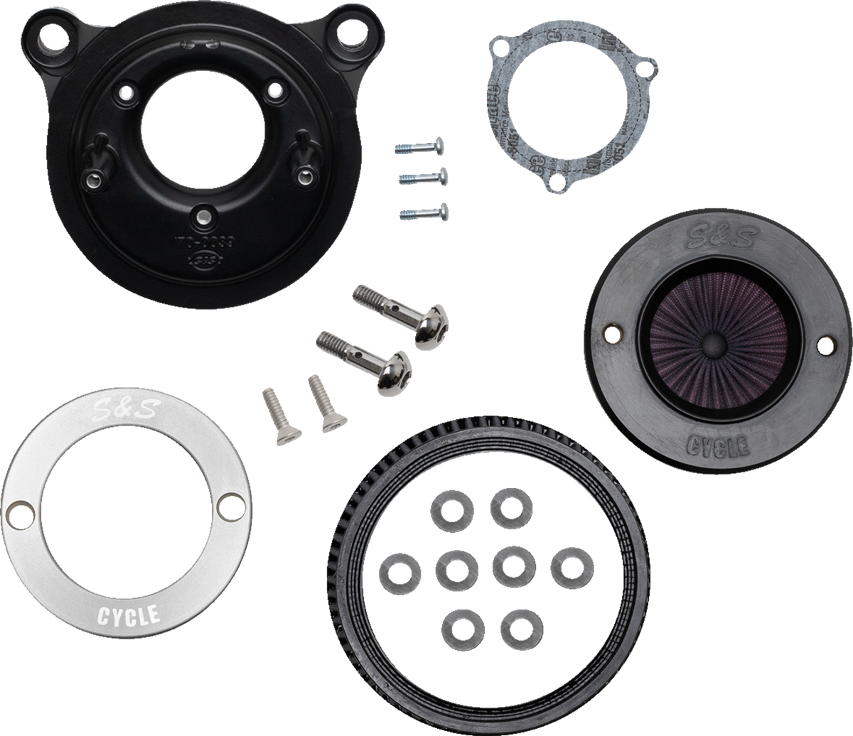 Air Stinger Stealth Air Cleaner Kit - Black Chrome Ring