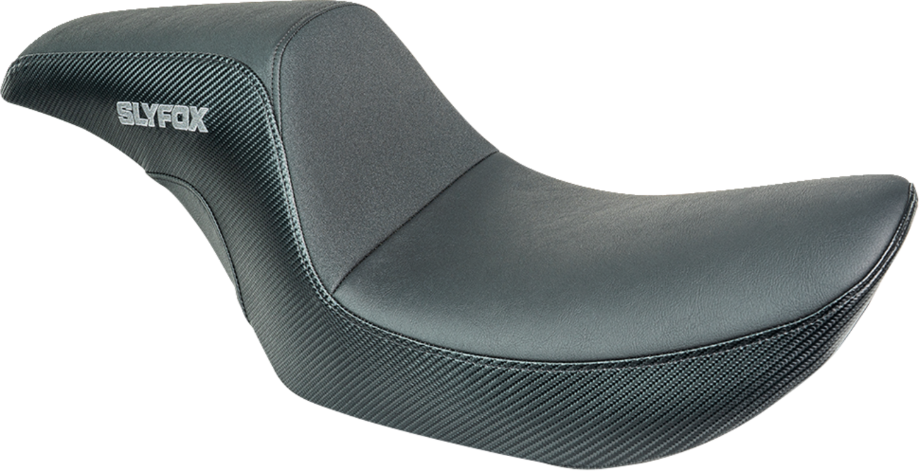 Drifter Seat - Gray Logo - Black Vinyl - Smooth - FXR '82-'00