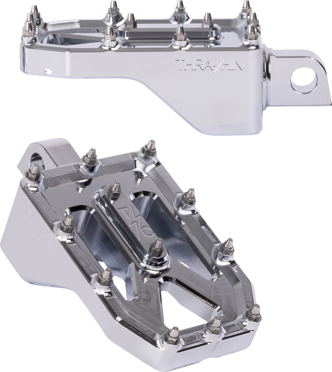 Aggressor Foot Pegs - Rear - Chrome - HD '72-'25