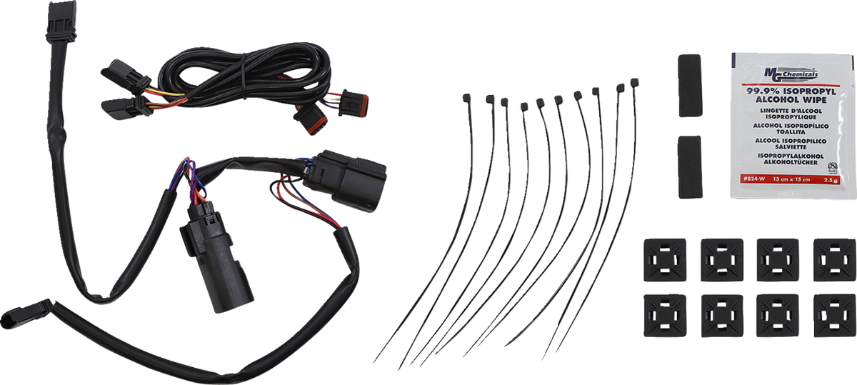 Latch Light - Saddlebag - Dual Color - Red - Chrome