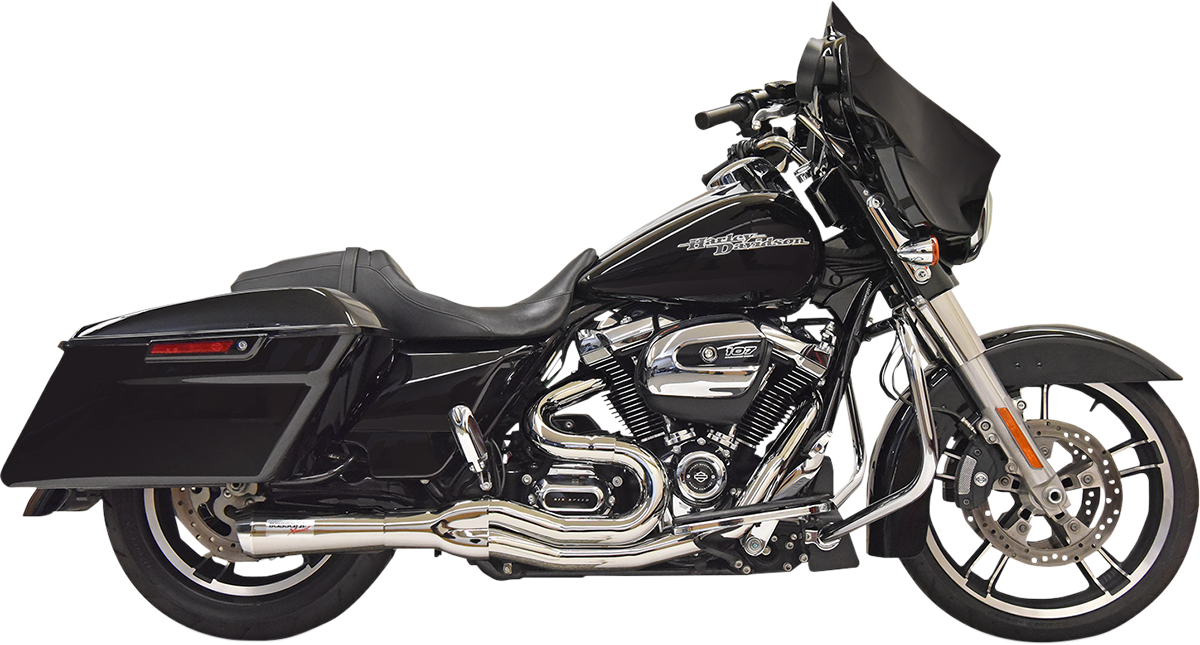 Road Rage II 2-Into-1 Mid-Length Exhaust System - Chrome
