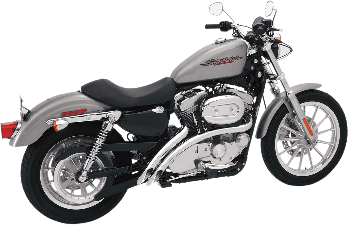 Radial Sweepers Exhaust System - Chrome - '07-'13 XL