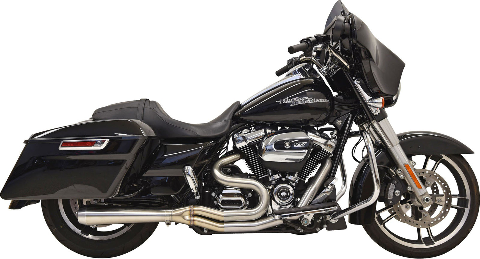 2-Into-1 Road Rage III Exhaust System - Stainless Steel - 49-State - M8 Touring