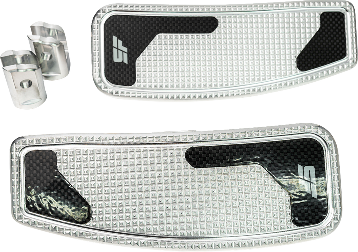 Mini Floorboards - Chrome Polished - Male Mount - M8