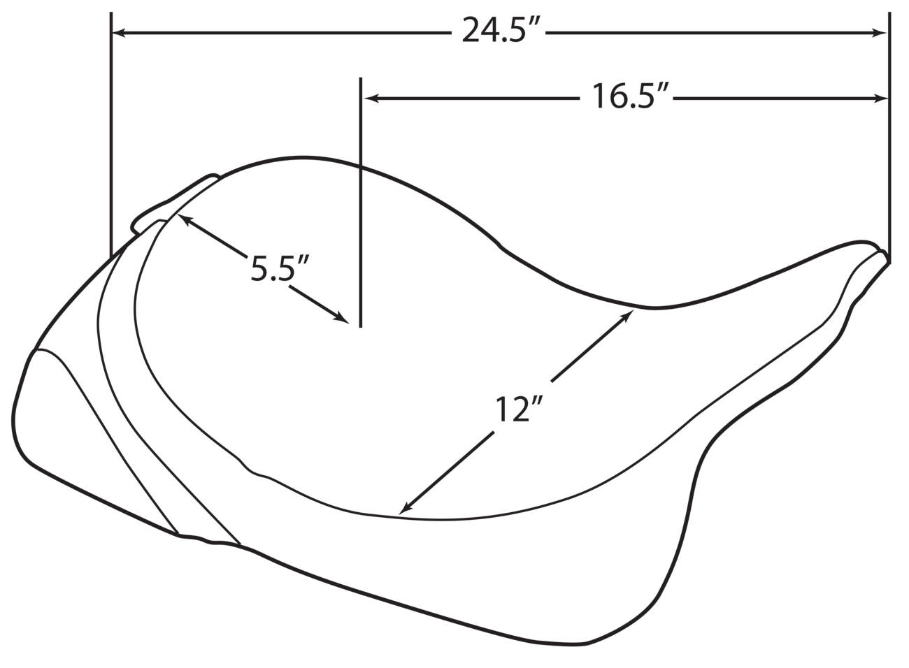 Solo Seat - Mild Stitched - Driver Backrest - FLT '97-'07