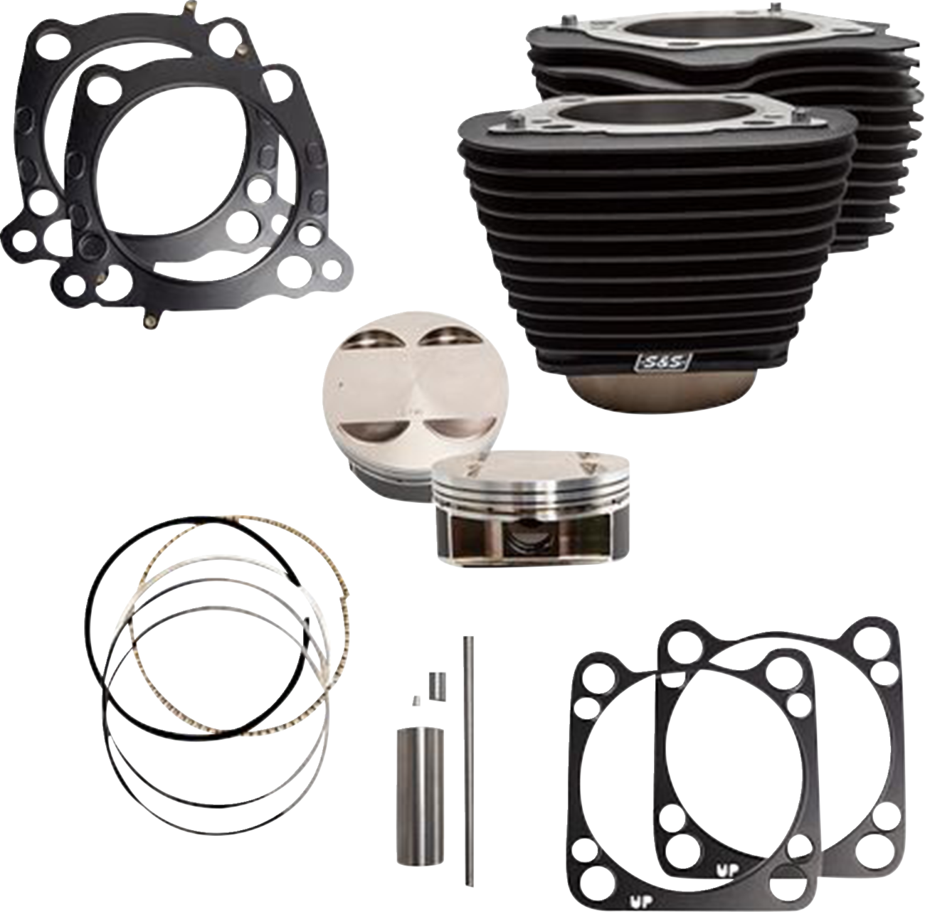 Cylinder Kit - 131" Stroker Cylinder - Wrinkle Black W/O Highlights - M8