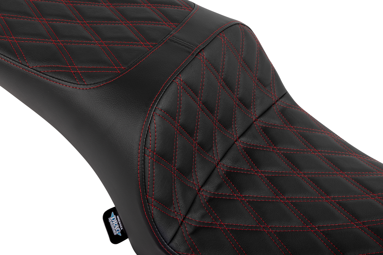 Freedom Seat - Vinyl - Double Diamond Red Stitch - Challenger '20-'25/Chieftain '25