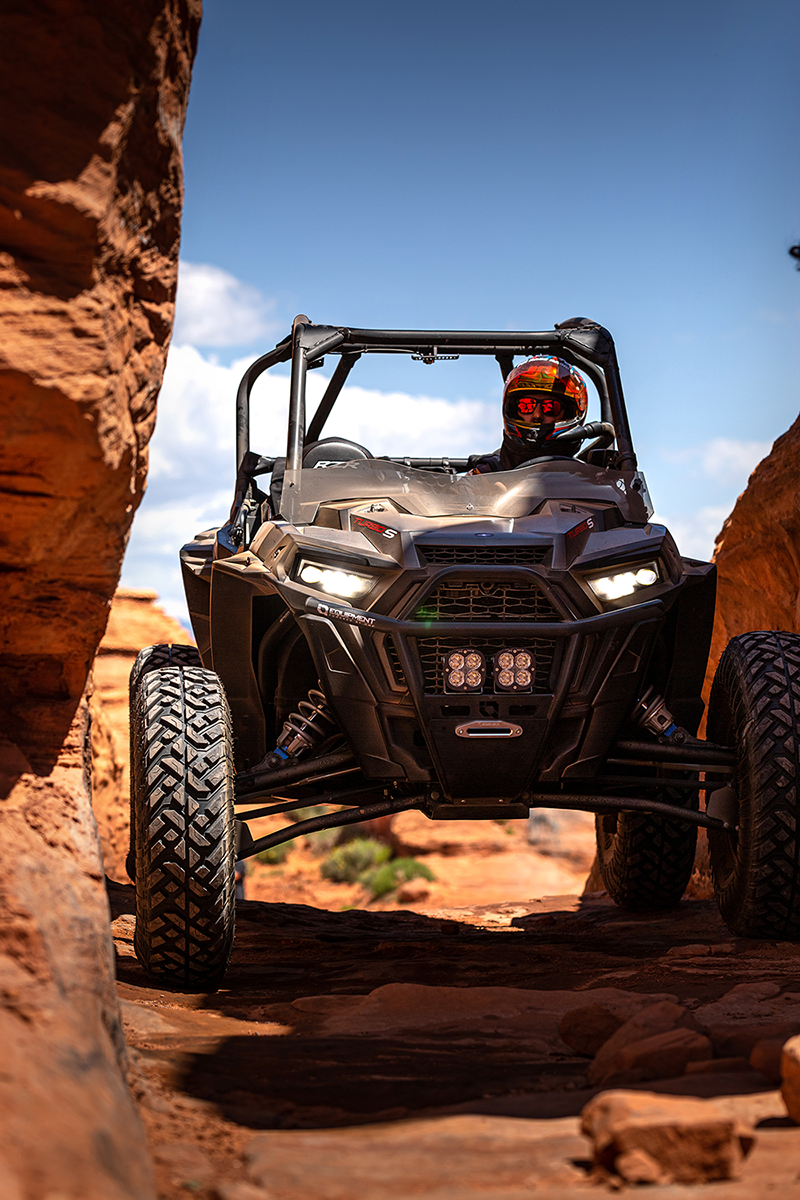 Flare® Windshield - 4-1/2" - Black Smoke - RZR
