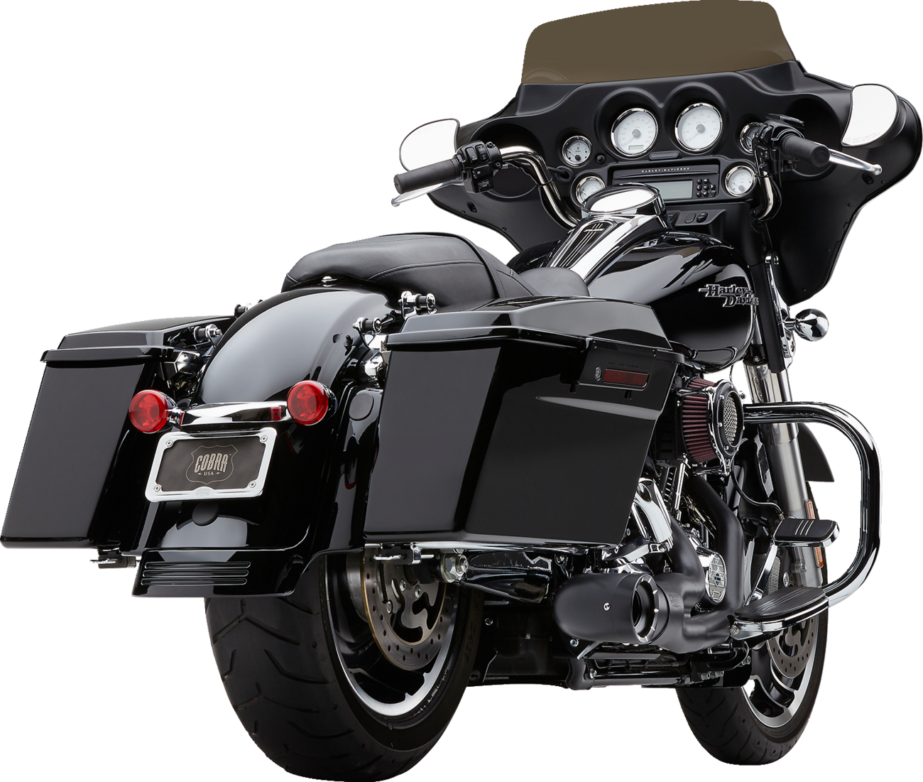 Turn Out 2-Into-1 Exhaust System - Black