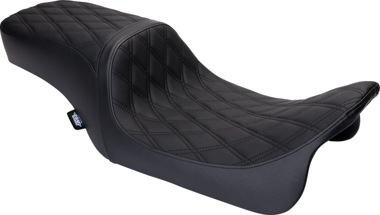 Predator 2-Up Seat - Vinyl - Double Diamond Black Stitch - W/O Backrest - FL '08-'23
