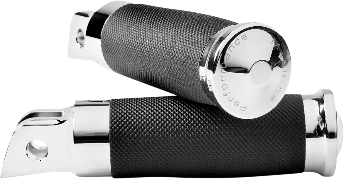 Contour Foot Pegs - Chrome - Driver - M8