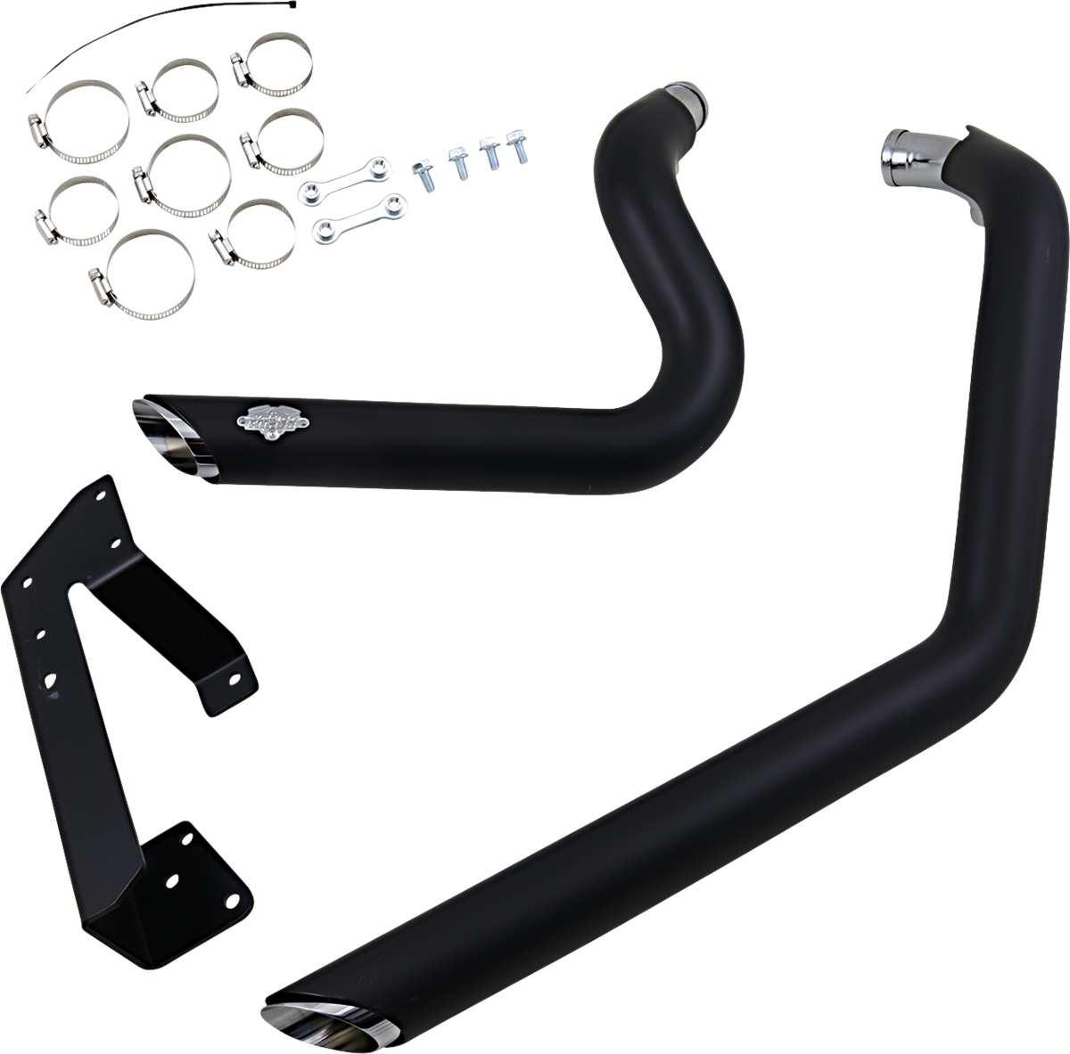 Shortshots Staggered Exhaust System - Black