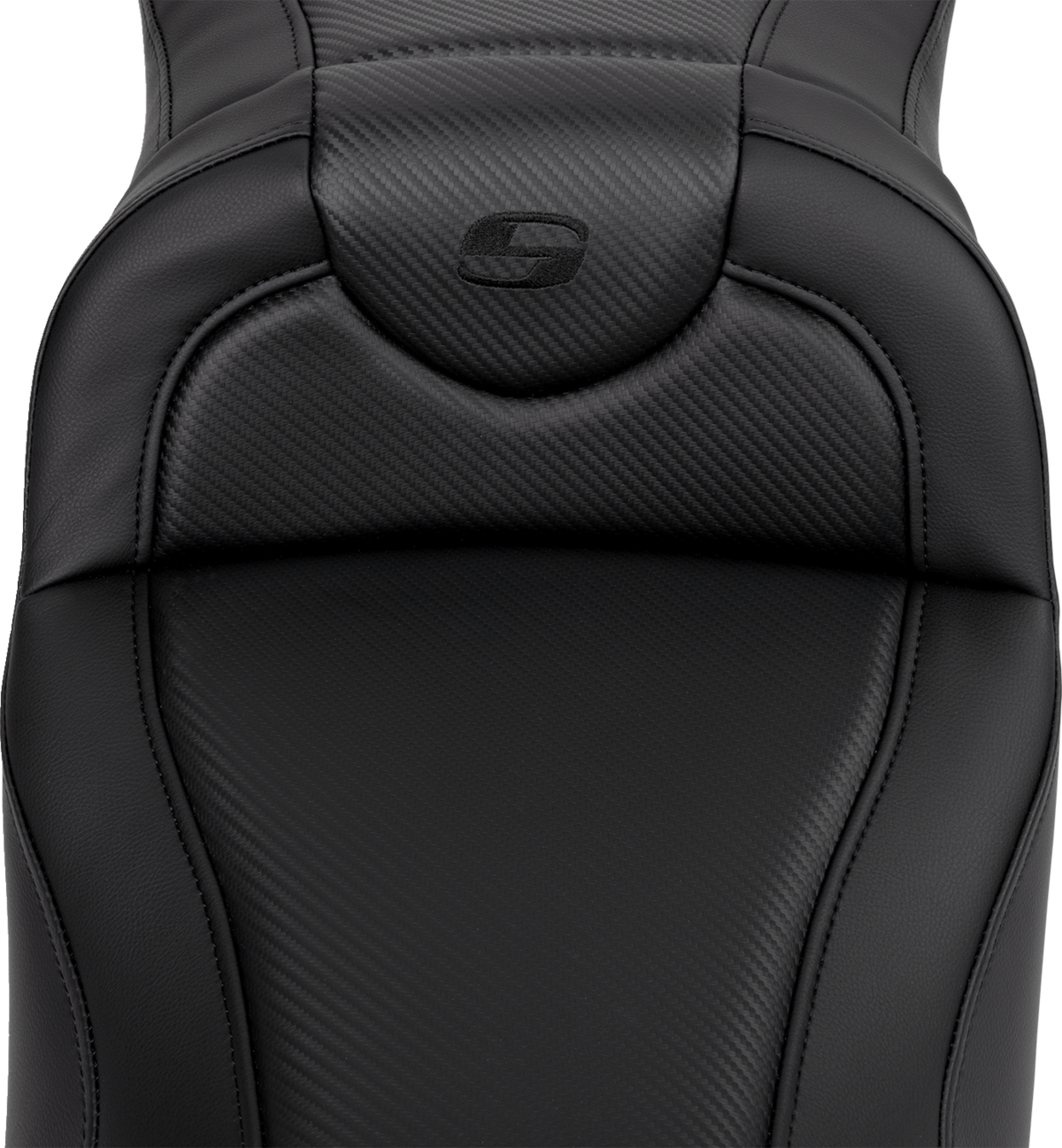 Roadsofa™ Extended Reach Seat - Carbon Fiber - Black Stitch - Without Backrest - FL '08-'24