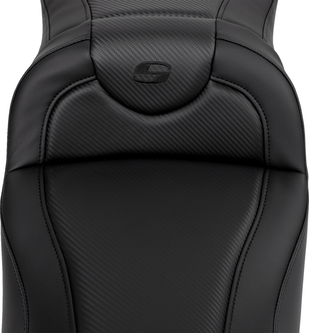 Roadsofa™ Extended Reach Seat - Carbon Fiber - Black Stitch - Without Backrest - FL '08-'24