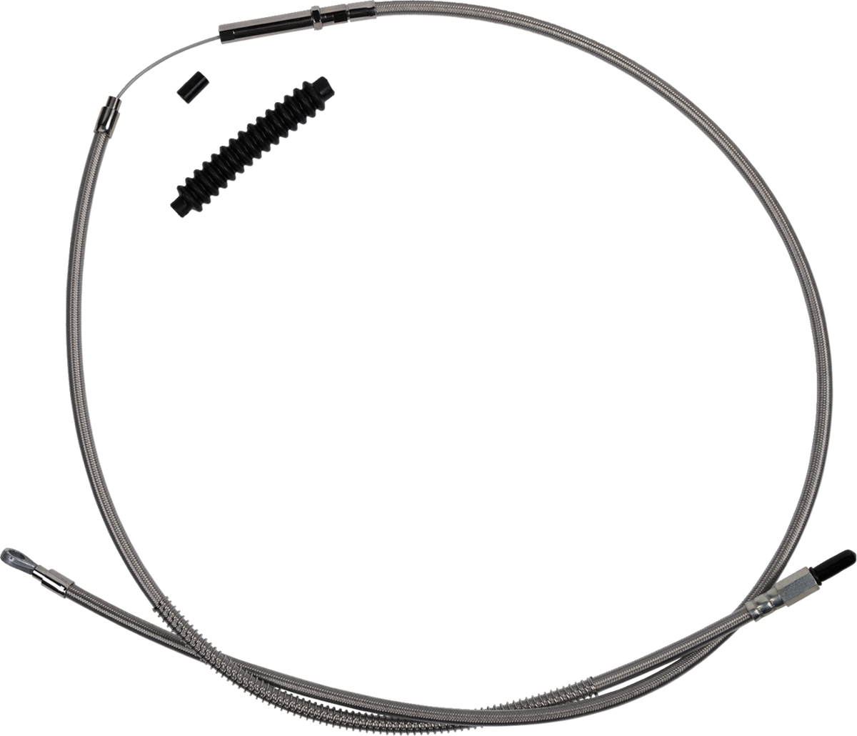 High-Efficiency Stainless Steel Clutch Cable For Harley-Davidson - +6" - '18-'23 Softail