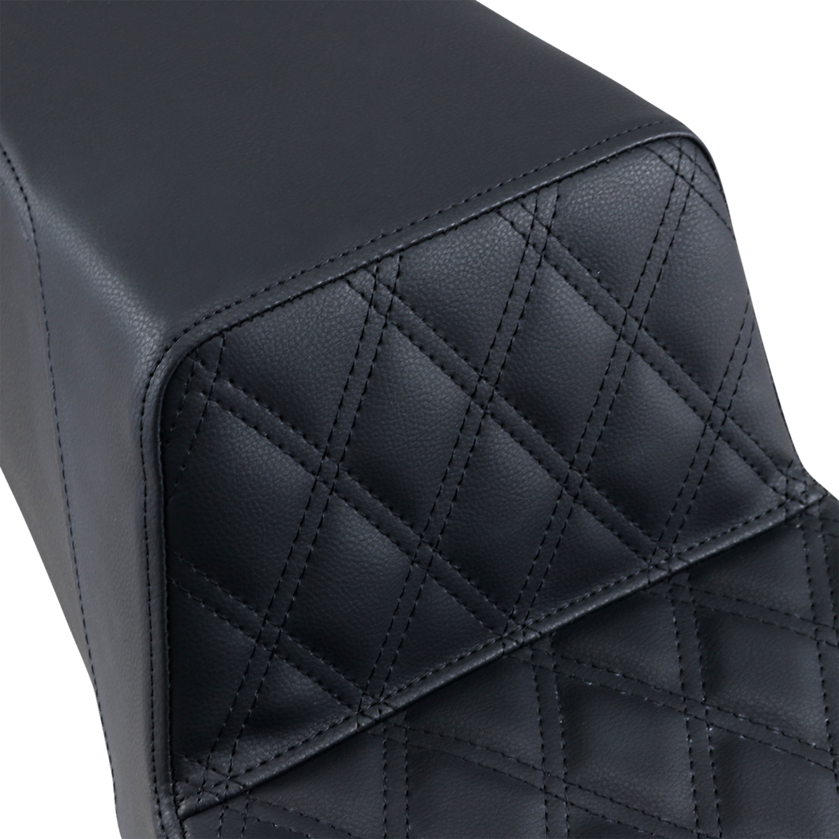 Step-Up Seat - Front Lattice Stitch - Black