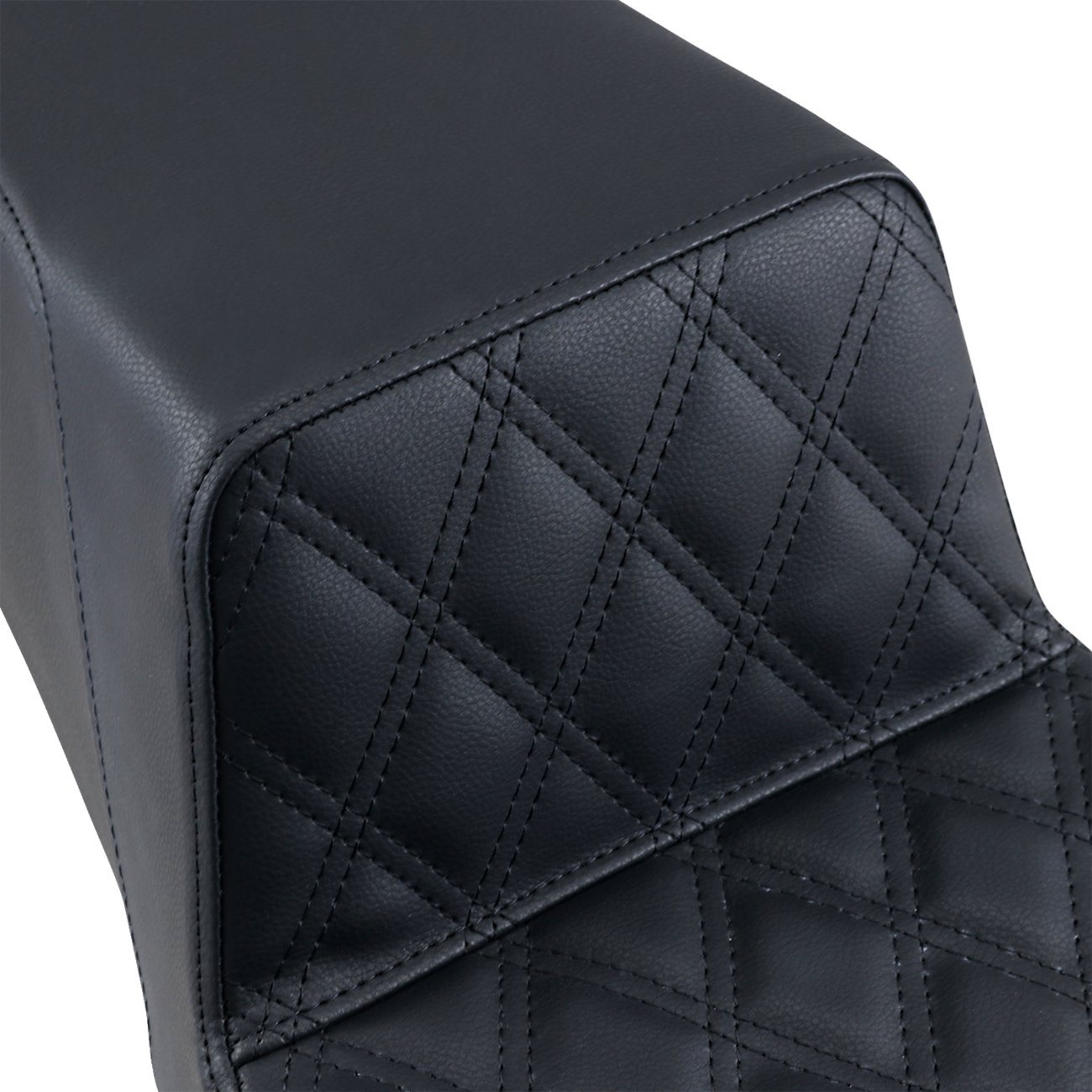 Step-Up Seat - Front Lattice Stitch - Black
