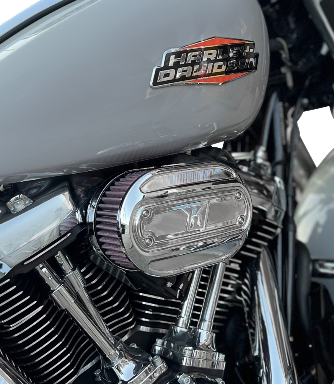 Oval Air Cleaner Kit - Chrome - Touring/Softail