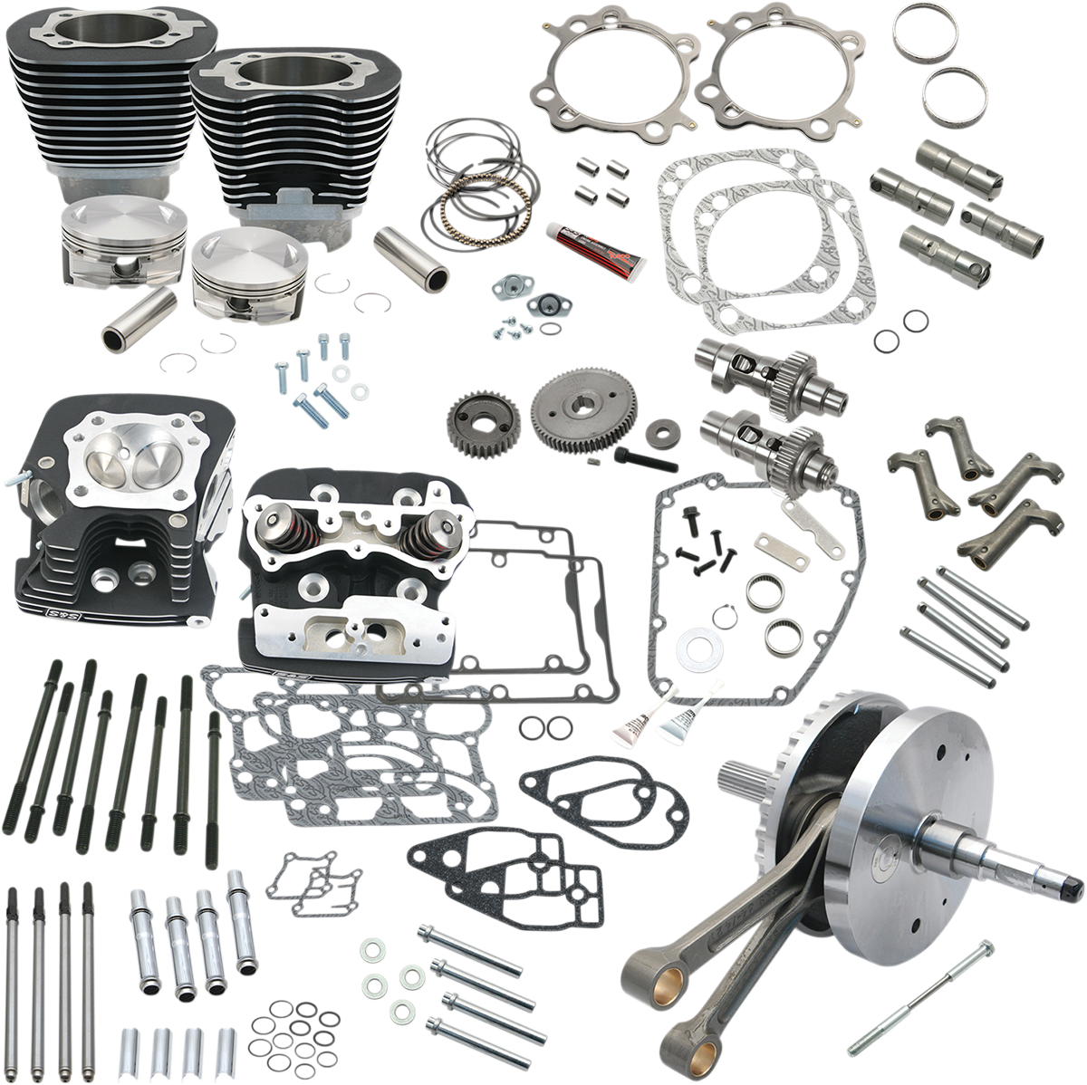 124" Hot Set Up® - Big Bore/Stroker - Wrinkle Black - 96/103/110a Twin Cam