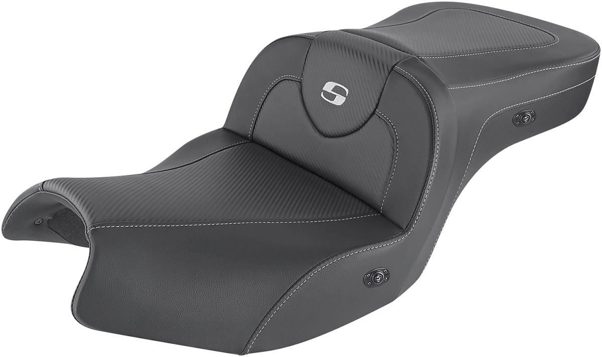 Heated Roadsofa™ Carbon Fiber Seat - Without Backrest - Black - Indian '20-'24