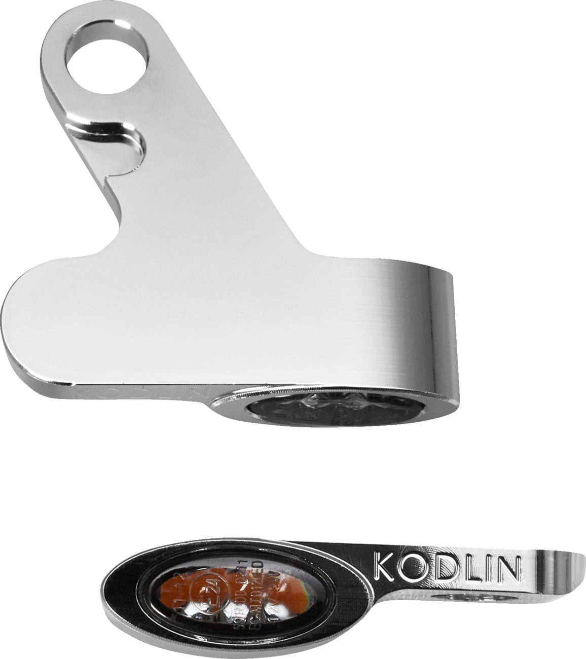 LED 2-1 Front Turn Signal W/ Running Light - Chrome
